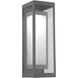 Outdoor Sconce LED 18 inch Argento Grey Outdoor Sconce, Double Box